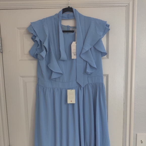 Ivy City Co Clary Dress in Bluebell - Picture 2 of 4